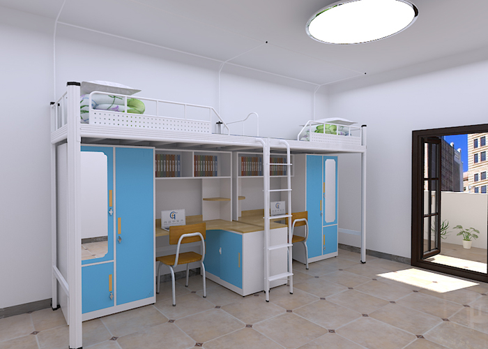 這家是符合國家環保標準的鐵架公寓床廠家，質量保障的鐵制公寓床廠家